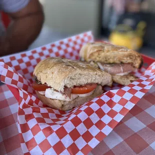 Caprese &amp; Eggplant Parmigiana as a pannuozzo