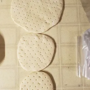 We make 6", 8",12"and 16" pizza shells