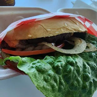 Grass-fed burger