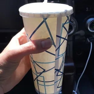 Large vanilla milkshake --so good! And such a bargain!
