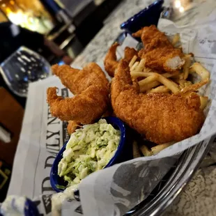 fish and chips, seafood, fish, food