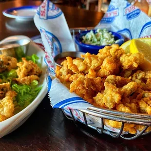 4 Fried Oysters and Ipswich Clams