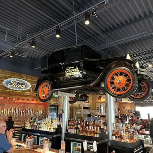 Car over bar!