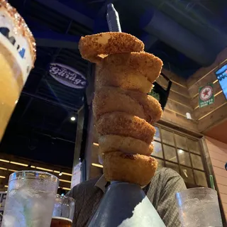 Giant Funnel Tower of Jumbo Piston Onion Rings
