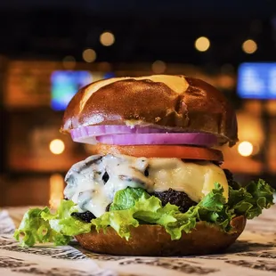 Mushroom &amp; Swiss Burger