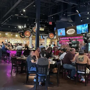View of the dining area