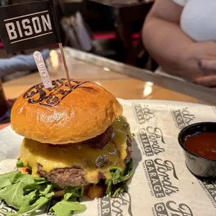 Barbeque Bison Burger