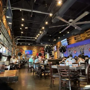 Inside dining area