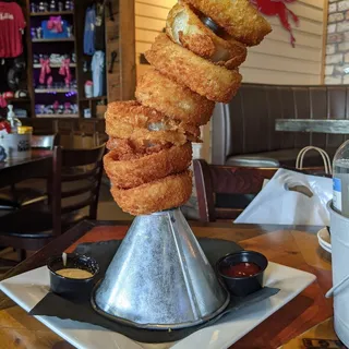 Giant Funnel Tower of Jumbo Piston Onion Rings