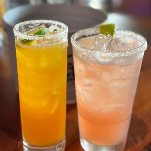 two cocktails