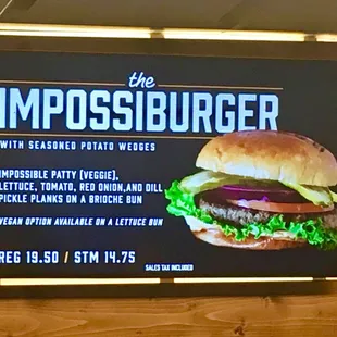 Vegan option available on a lettuce bun #VEGAN