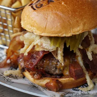 Brisket burger. Find me on IG for more food pics! @geniabemefood