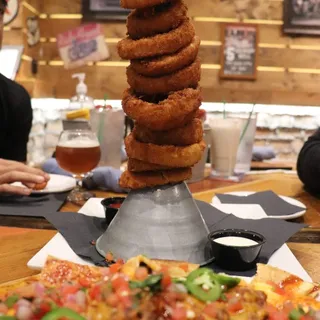 Giant Funnel Tower of Jumbo Piston Onion Rings