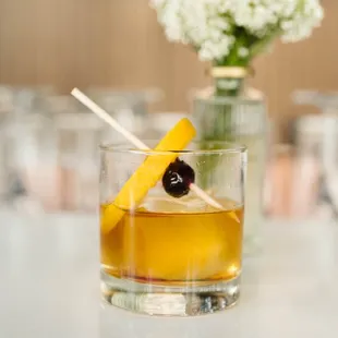 a glass of cocktail