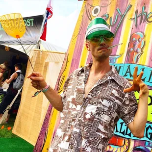 Hunter S. Thompson by the Gonzo Bar