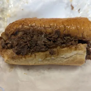 Regular Cheesesteak (with steak, onions, and mushrooms)