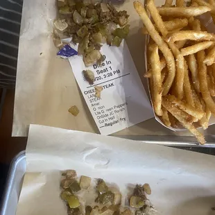 Cheesesteak, Fries, Jalapeño Cilantro Ranch