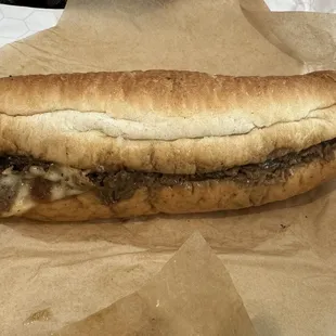 Regular cheesesteak provolone mushrooms onions