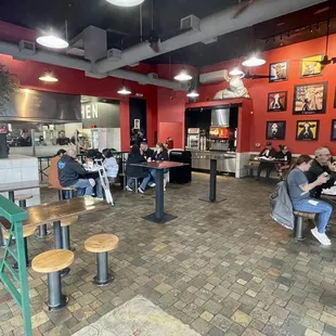 Wide angle of the entire dining area