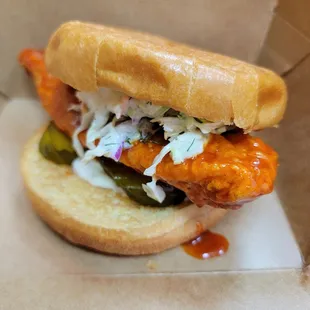 Nashville hot chicken sandwich