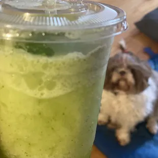 mint non-alcoholic margrita (homemade)