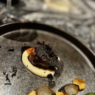 Entree covered in truffles