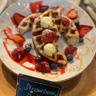 Strawberry Delight Croffle