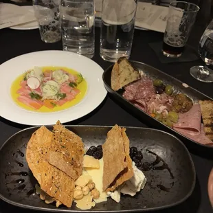 Meat and cheese trays