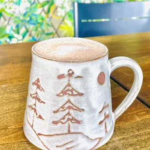 a mug of hot chocolate