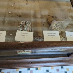 Leftover bakery selection at noon