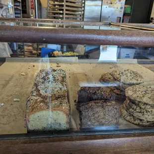 Leftover bakery selection at noon