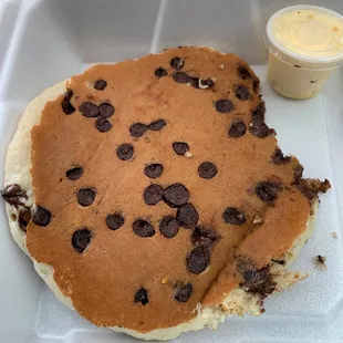 Chocolate chip pancake