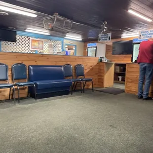 Inside where you order