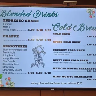 Menu Board  07-03-2023