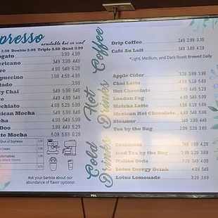 Menu Board  07-03-2023
