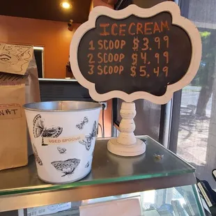 Prices for Ice Cream  07-03-2023