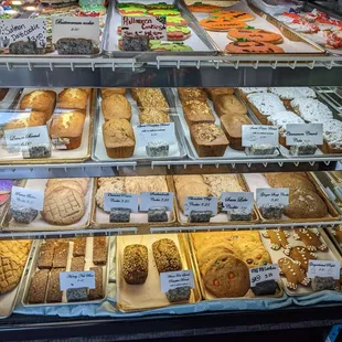 a variety of baked goods