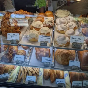 a variety of baked goods