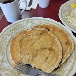 Blueberry pancakes