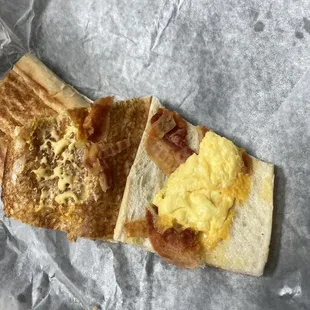 Bacon egg and cheese sandwich