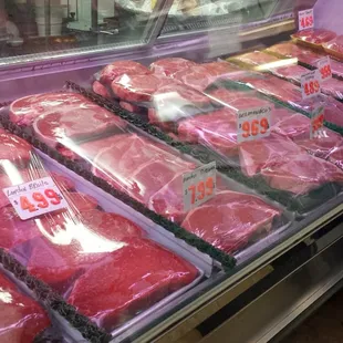 It's a meat market in here; literally.