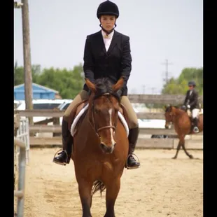 This is Dreamer visiting a show near Forest Lake Stables. Very close and convenient location.