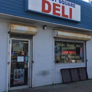 the front of the store