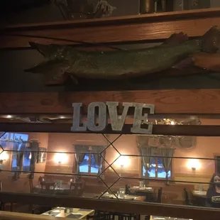 Interior: bistro table in the bar