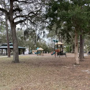 View of park and pavilion