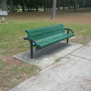 Lots of seating throughout the park.