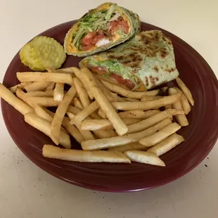 Crispy chicken wrap