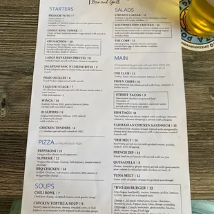 Lunch/Dinner Menu