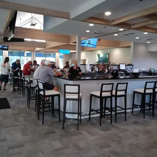 people sitting at the bar