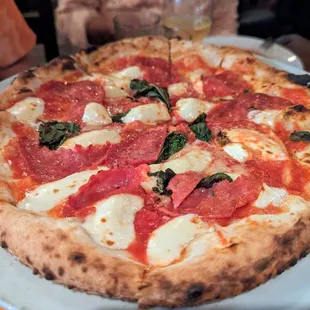 Margherita Pizza w/ Spicy Soppressata